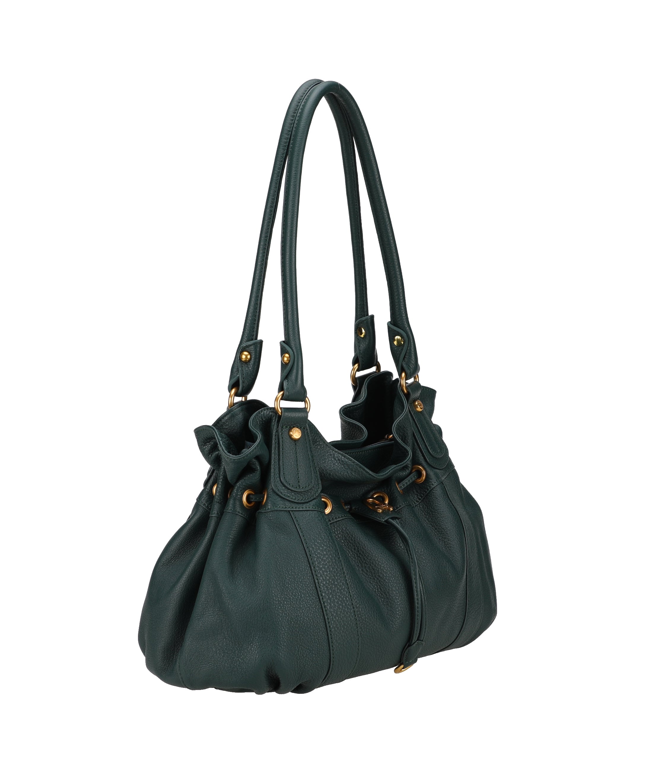 L Camille leather shoulder bag