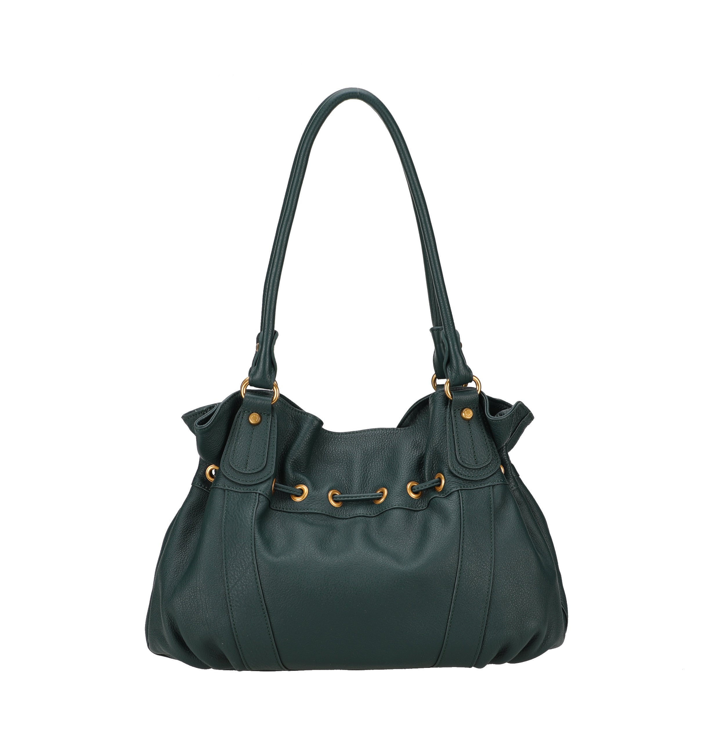 L Camille leather shoulder bag