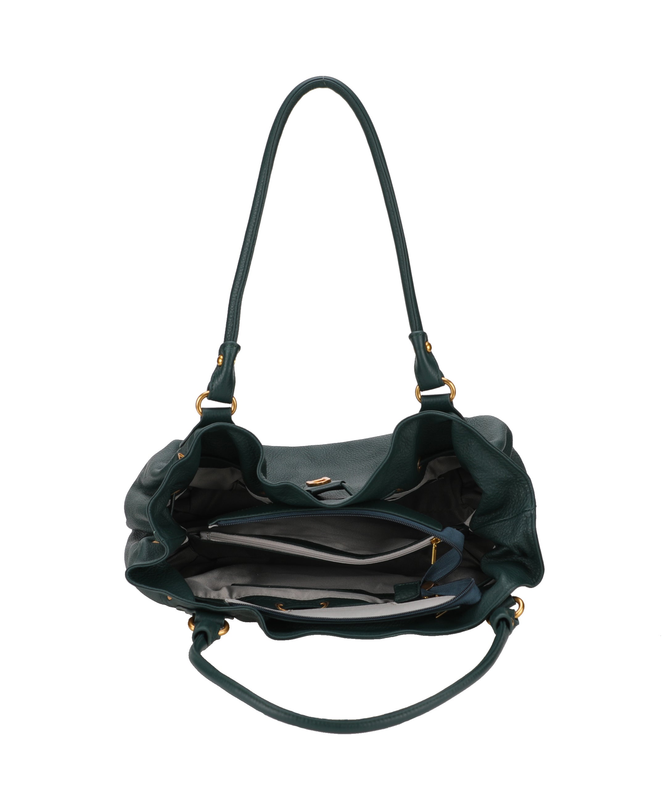 L Camille leather shoulder bag