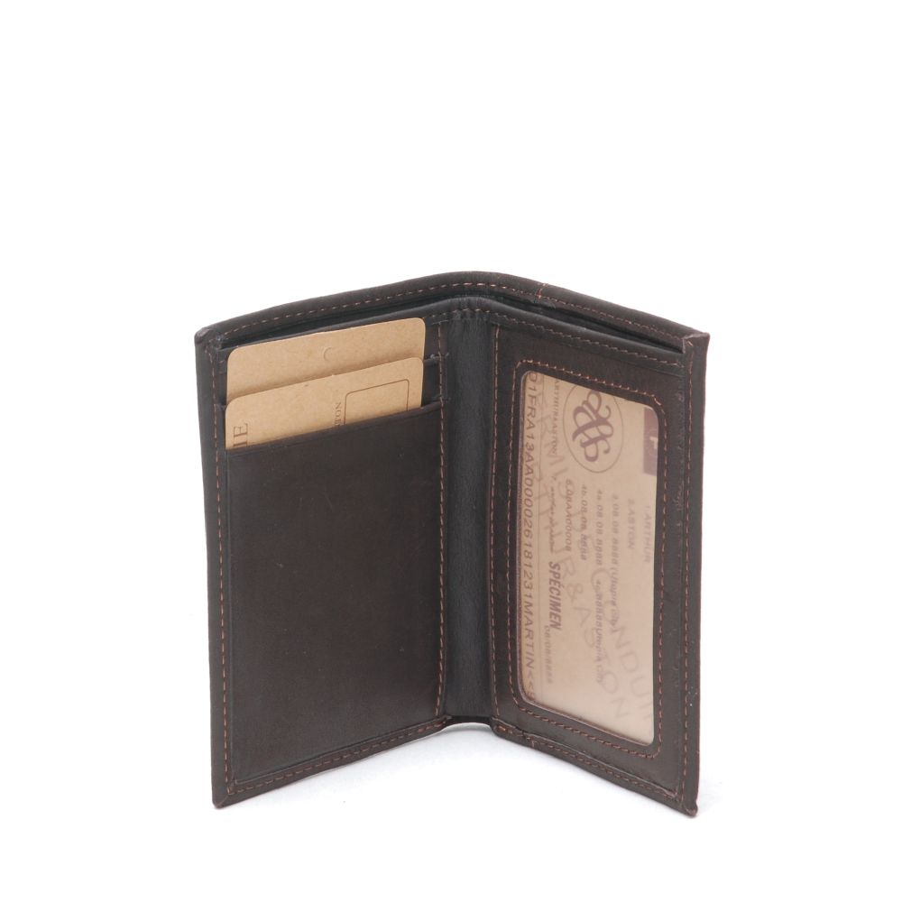 Louis oiled leather card holder