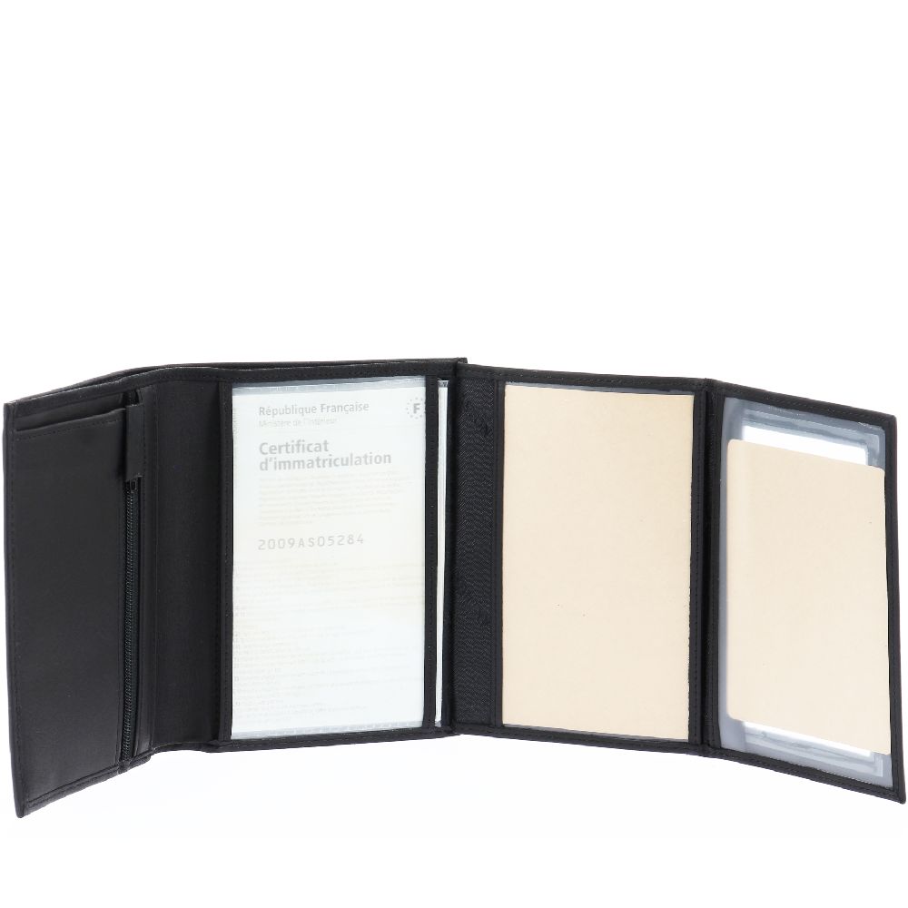 Louis large format oiled leather wallet