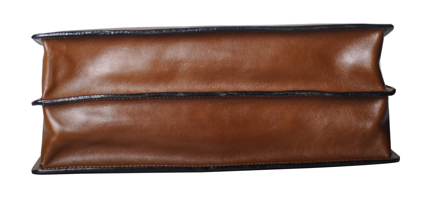 Georges cowhide leather 2-gusset briefcase