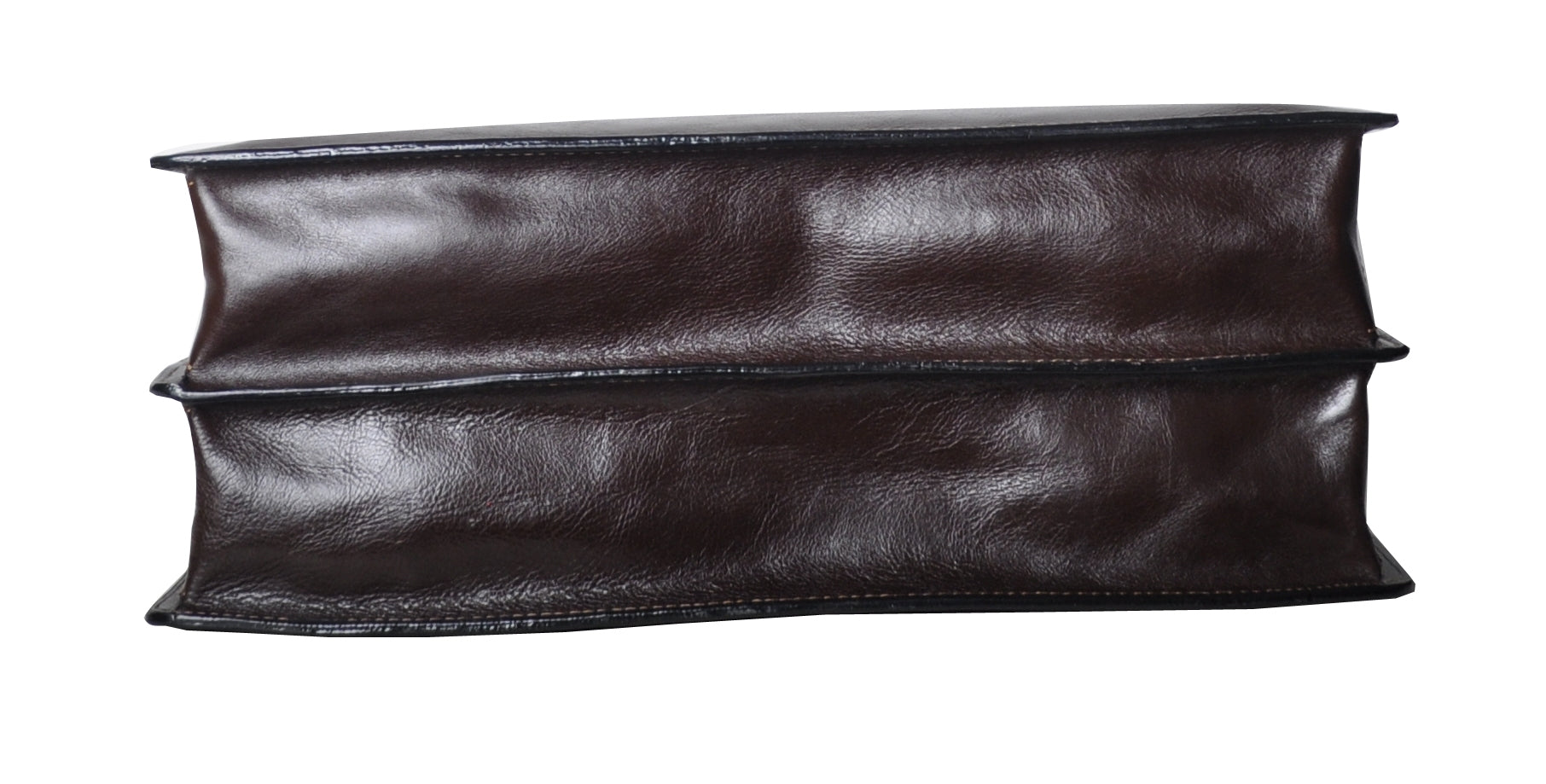 Georges cowhide leather 2-gusset briefcase