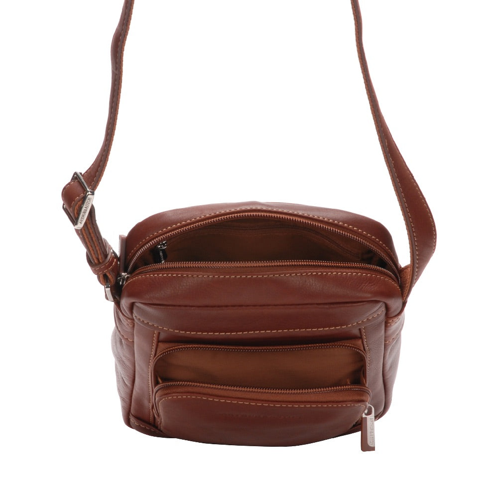 Medium crossbody bag Pablo model in dipped leather