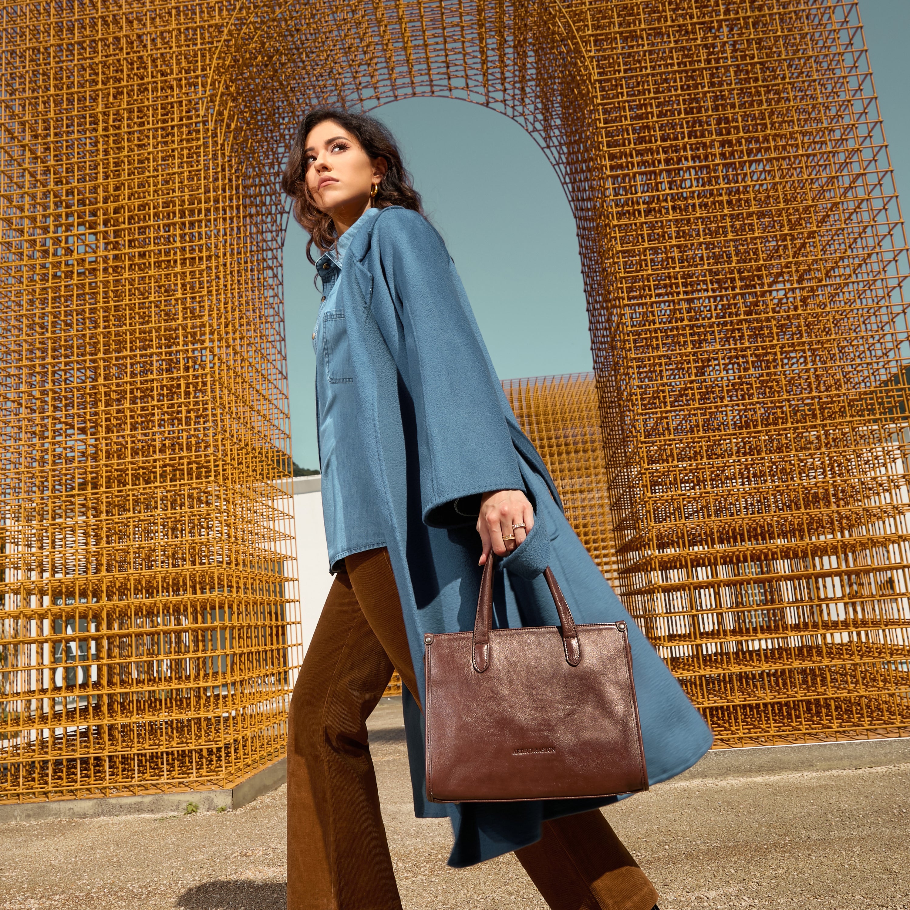 Edith leather handbag