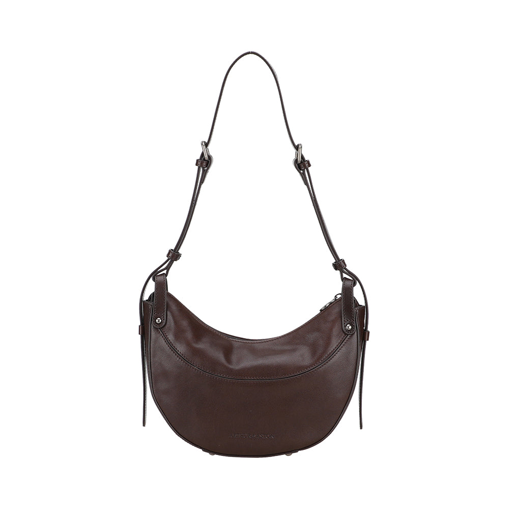 Sac épaule demi lune Edith Cuir