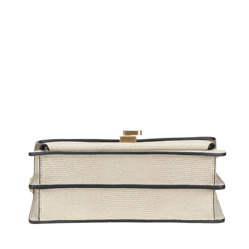 Margot leather flap shoulder bag