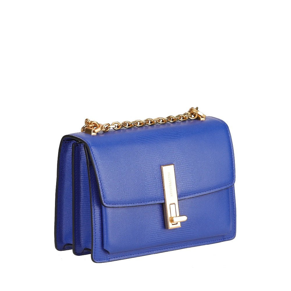 Margot leather flap shoulder bag