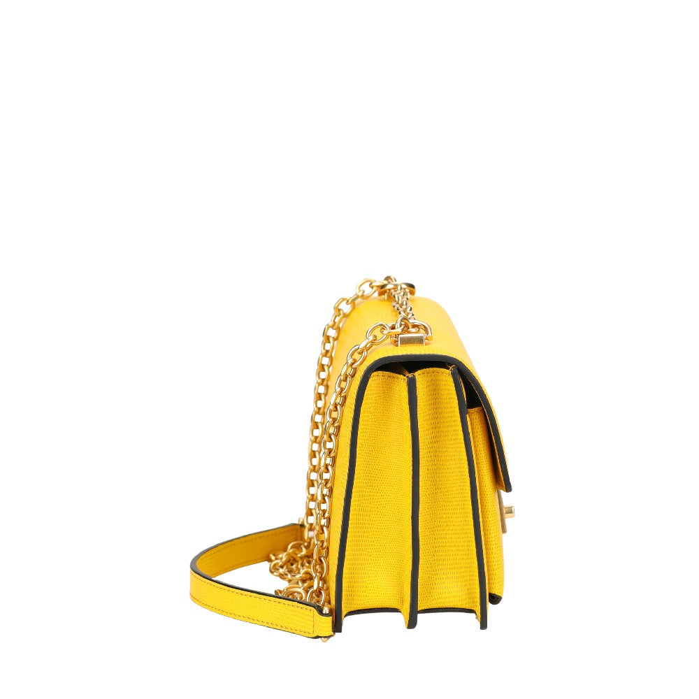 Margot leather flap shoulder bag