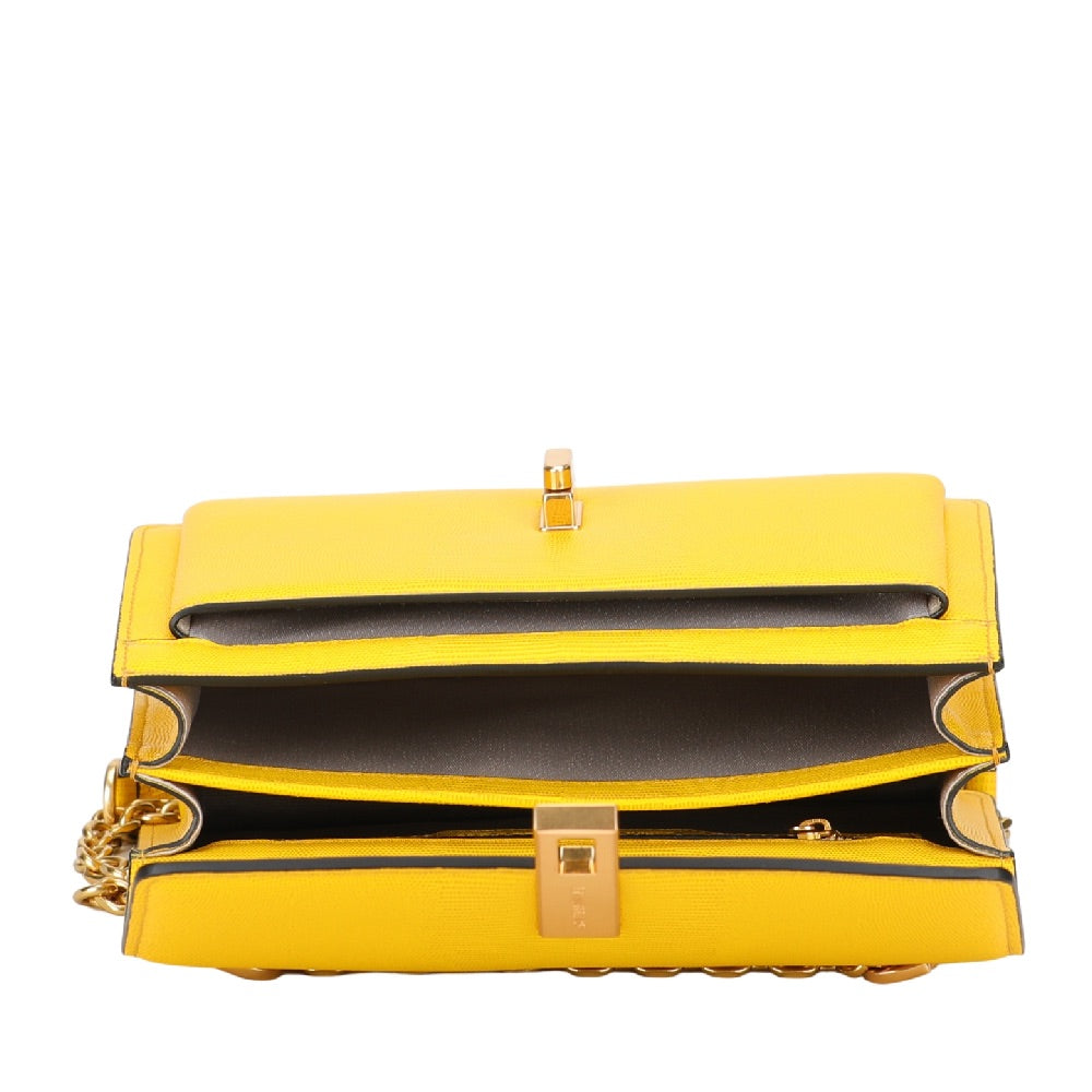 Margot leather flap shoulder bag