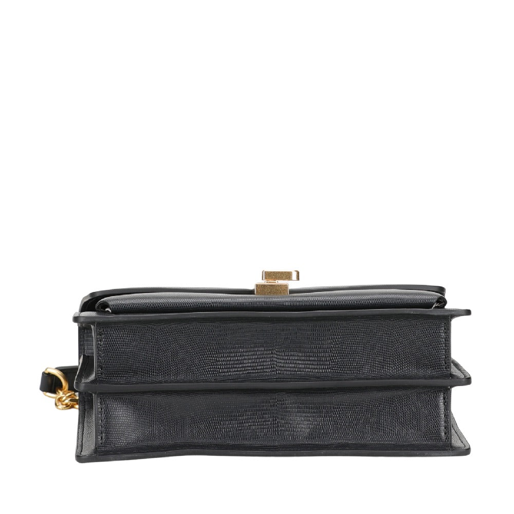 Margot leather flap shoulder bag