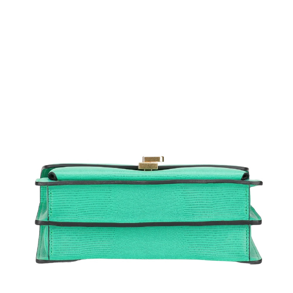 Margot leather flap shoulder bag