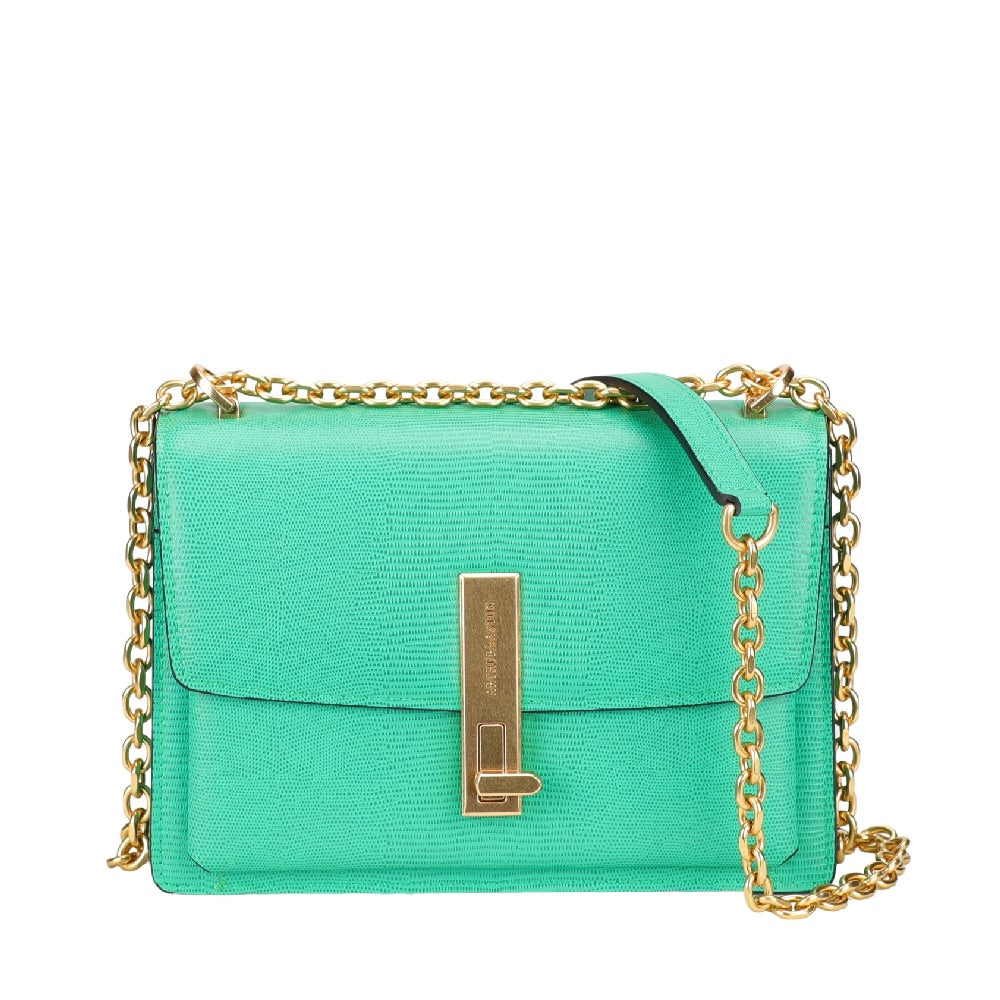 Margot leather flap shoulder bag