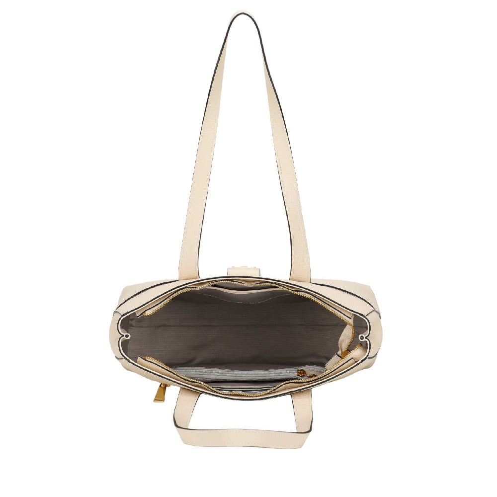 Amber leather shopping bag