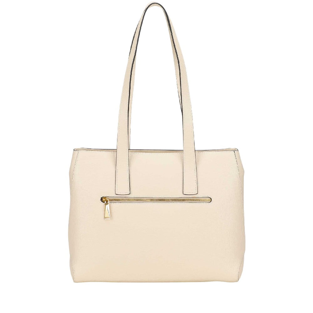 Amber leather shopping bag