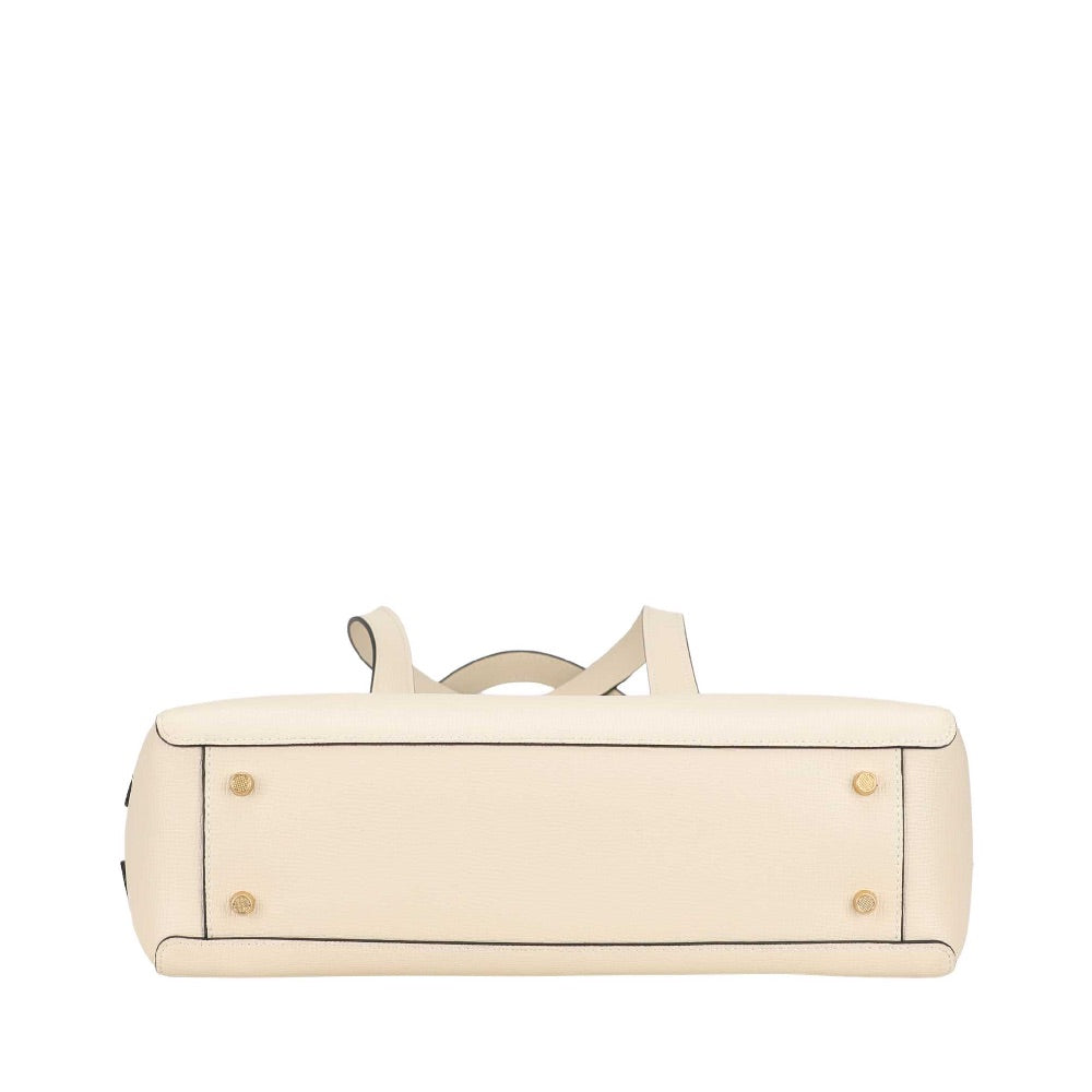 Amber leather shopping bag