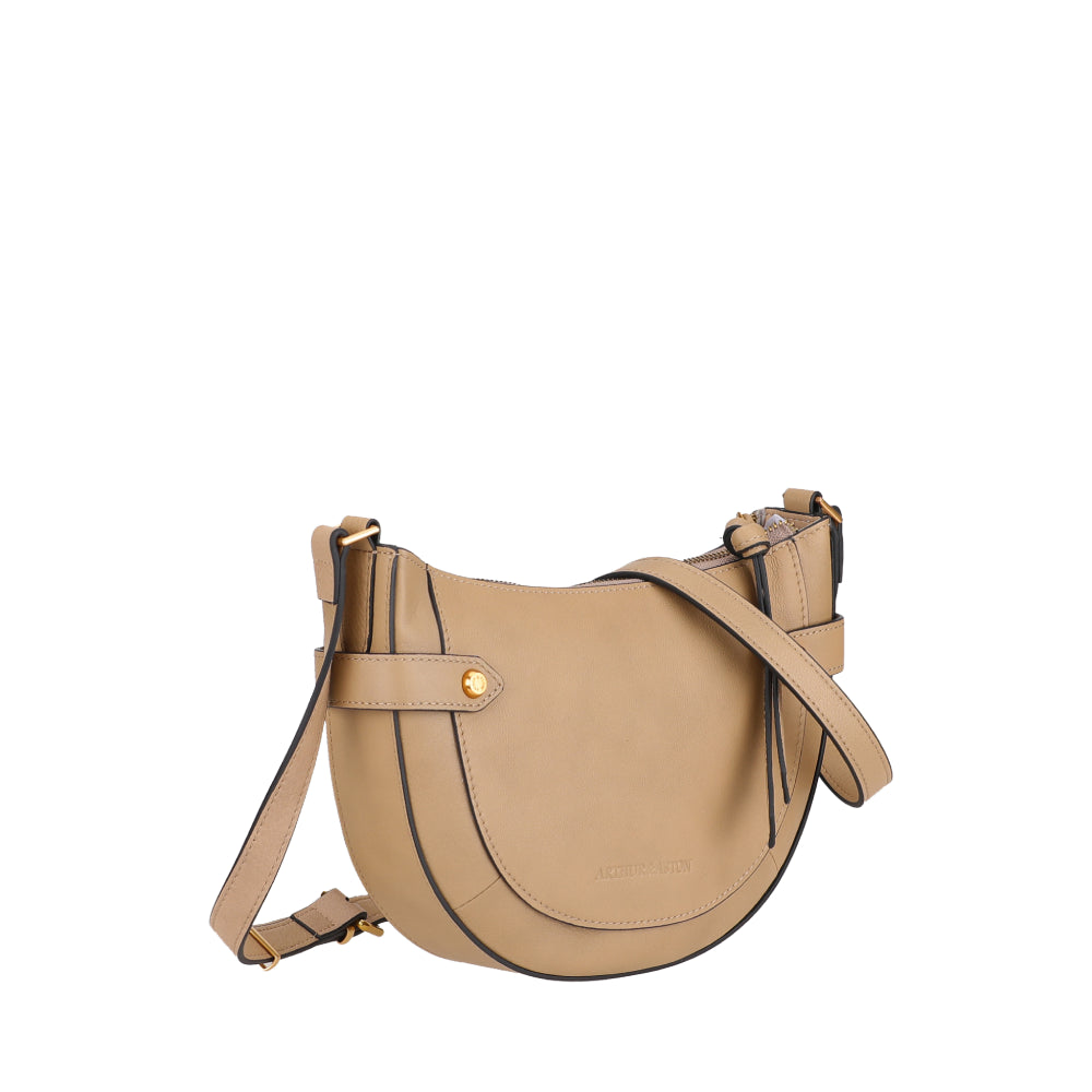 Aria leather shoulder bag