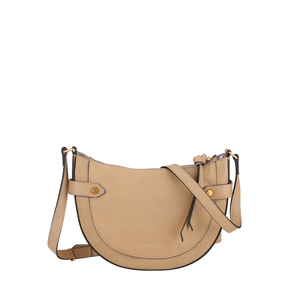 Aria leather shoulder bag
