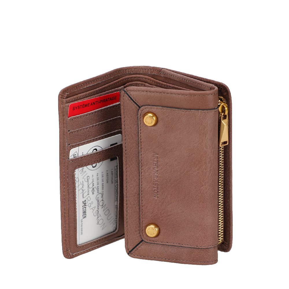 Aria Leather Compact Wallet