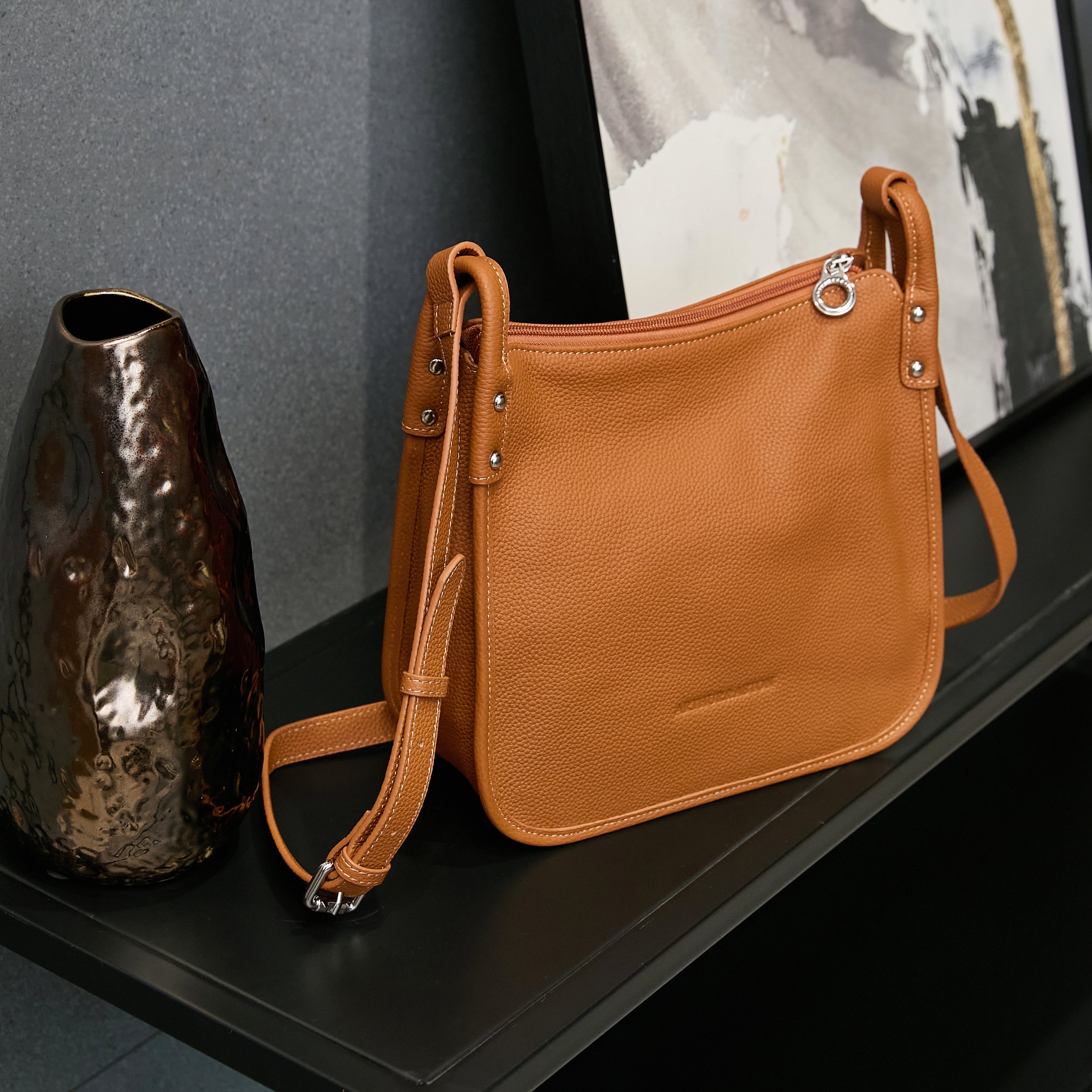 Rosalia leather M shoulder bag