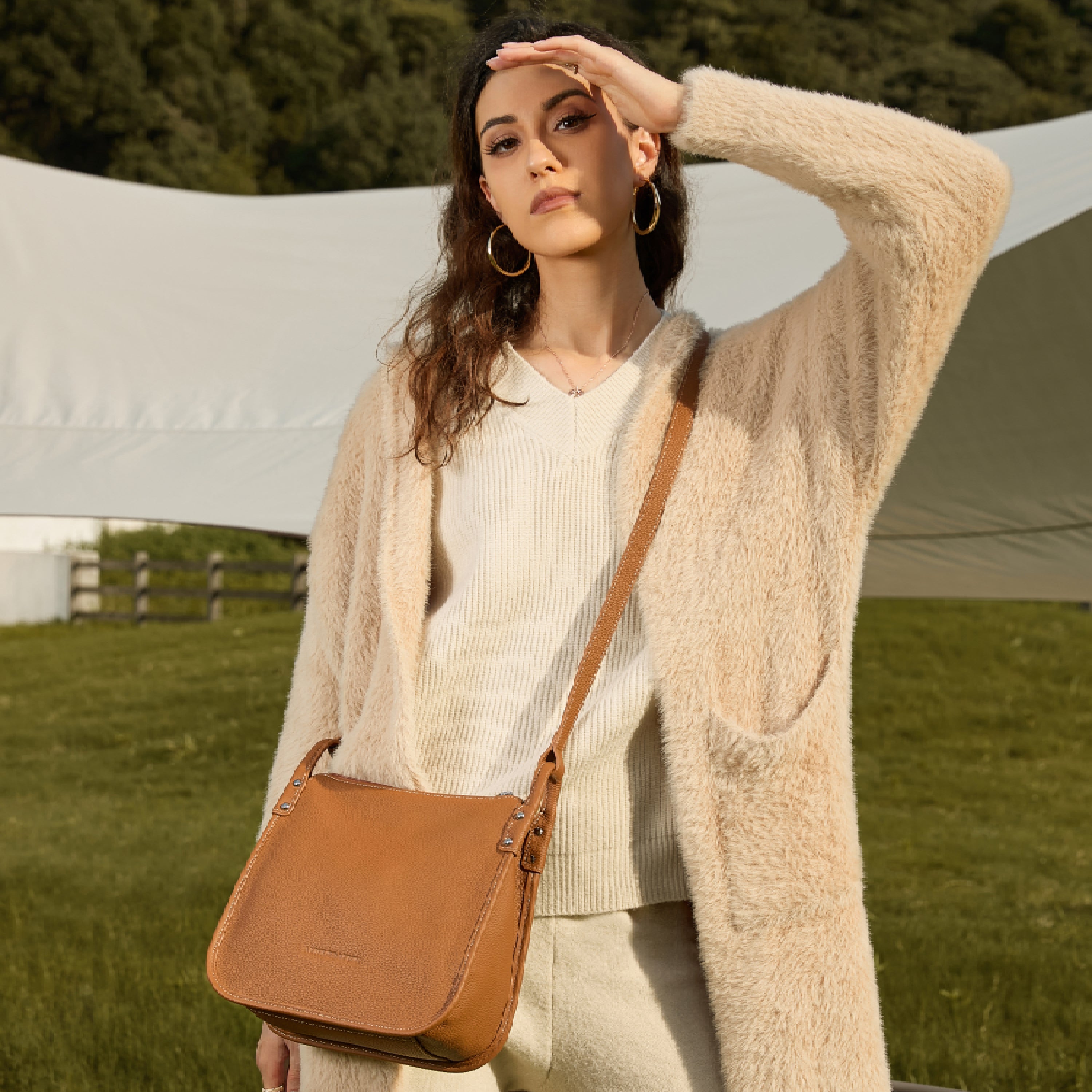 Rosalia leather M shoulder bag