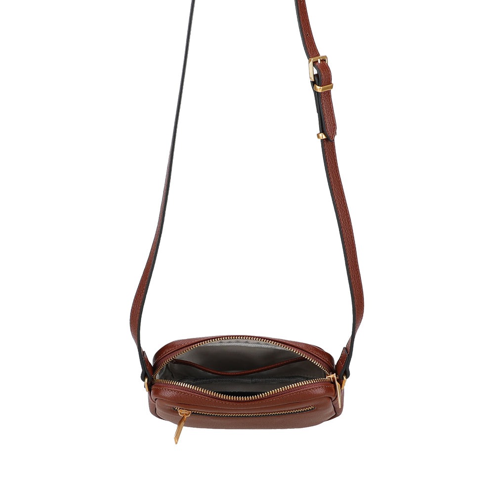 Raquel Leather Mini Crossbody Bag