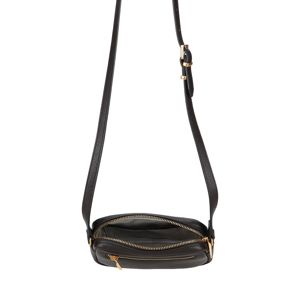 Raquel Leather Mini Crossbody Bag