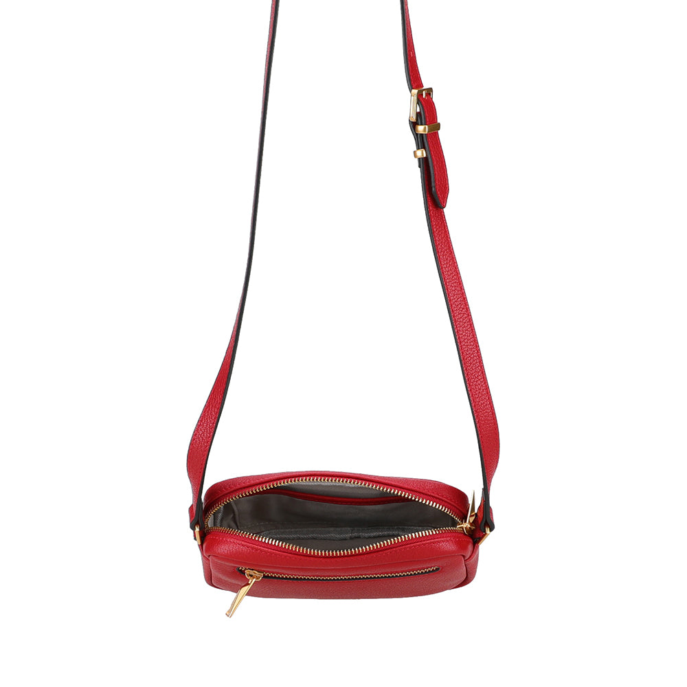 Raquel Leather Mini Crossbody Bag