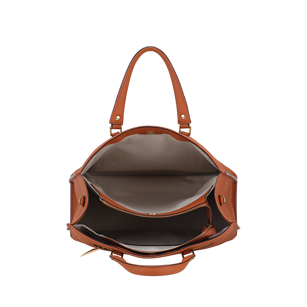 Grand sac porté main Nora en cuir