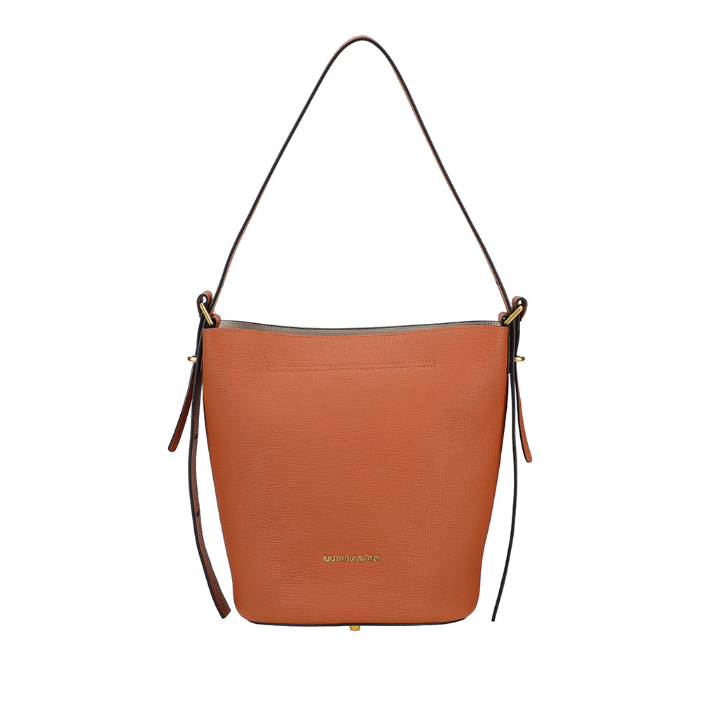 Nora Leather Bucket Shoulder Bag