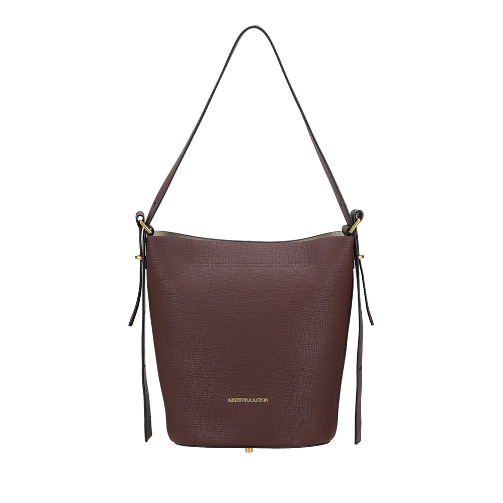 Nora Leather Bucket Shoulder Bag