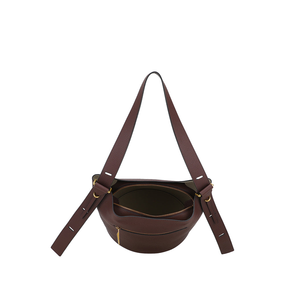 Nora Leather Bucket Shoulder Bag