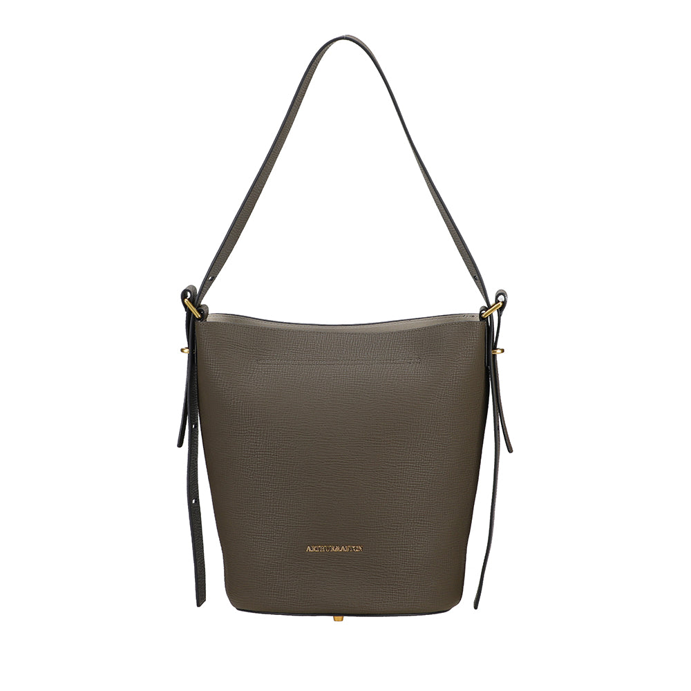 Nora Leather Bucket Shoulder Bag