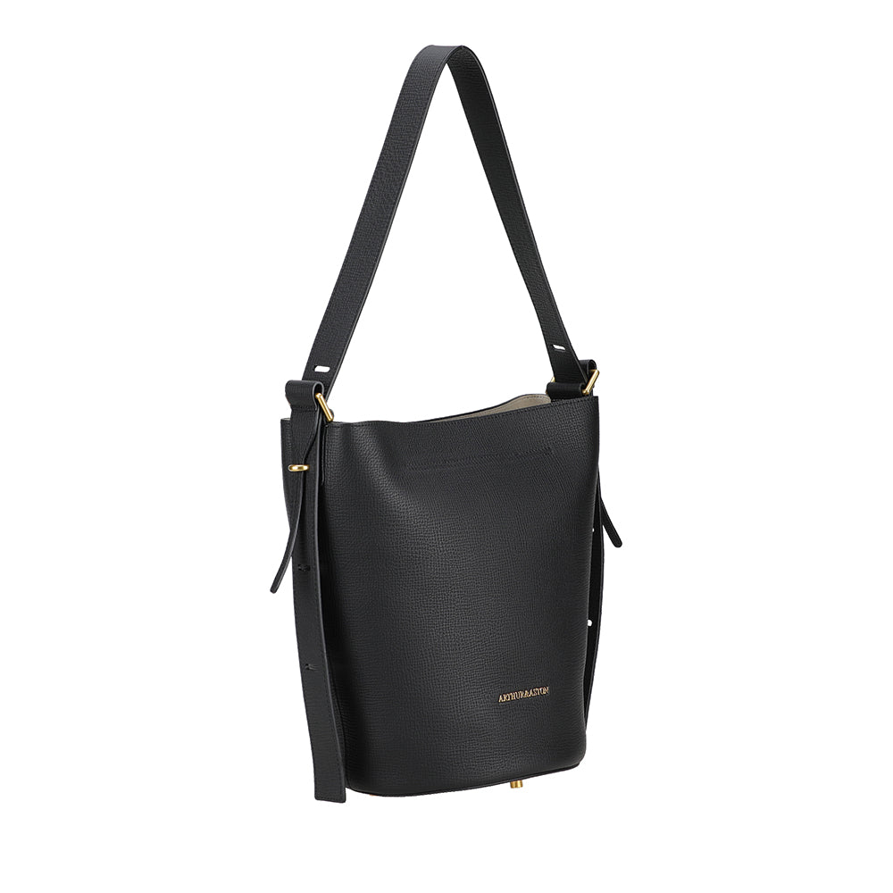 Nora Leather Bucket Shoulder Bag