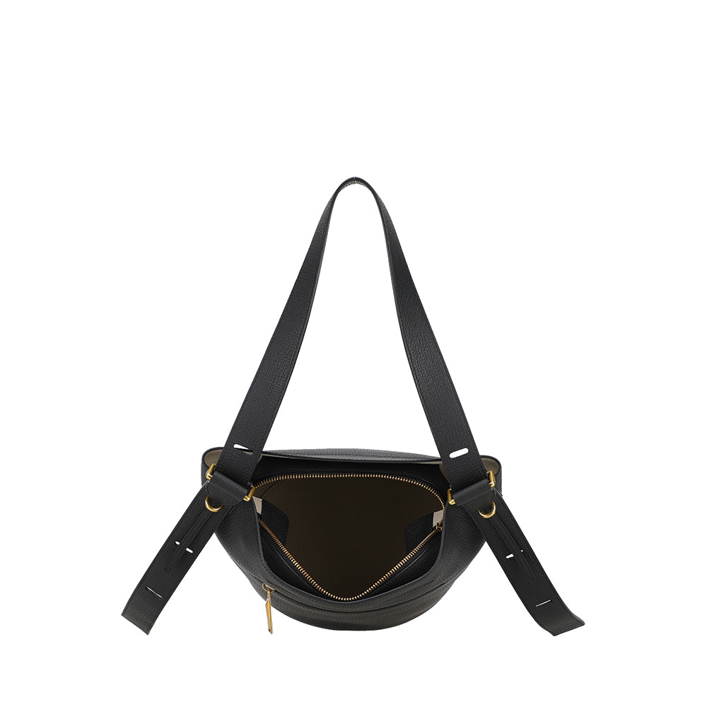 Nora Leather Bucket Shoulder Bag