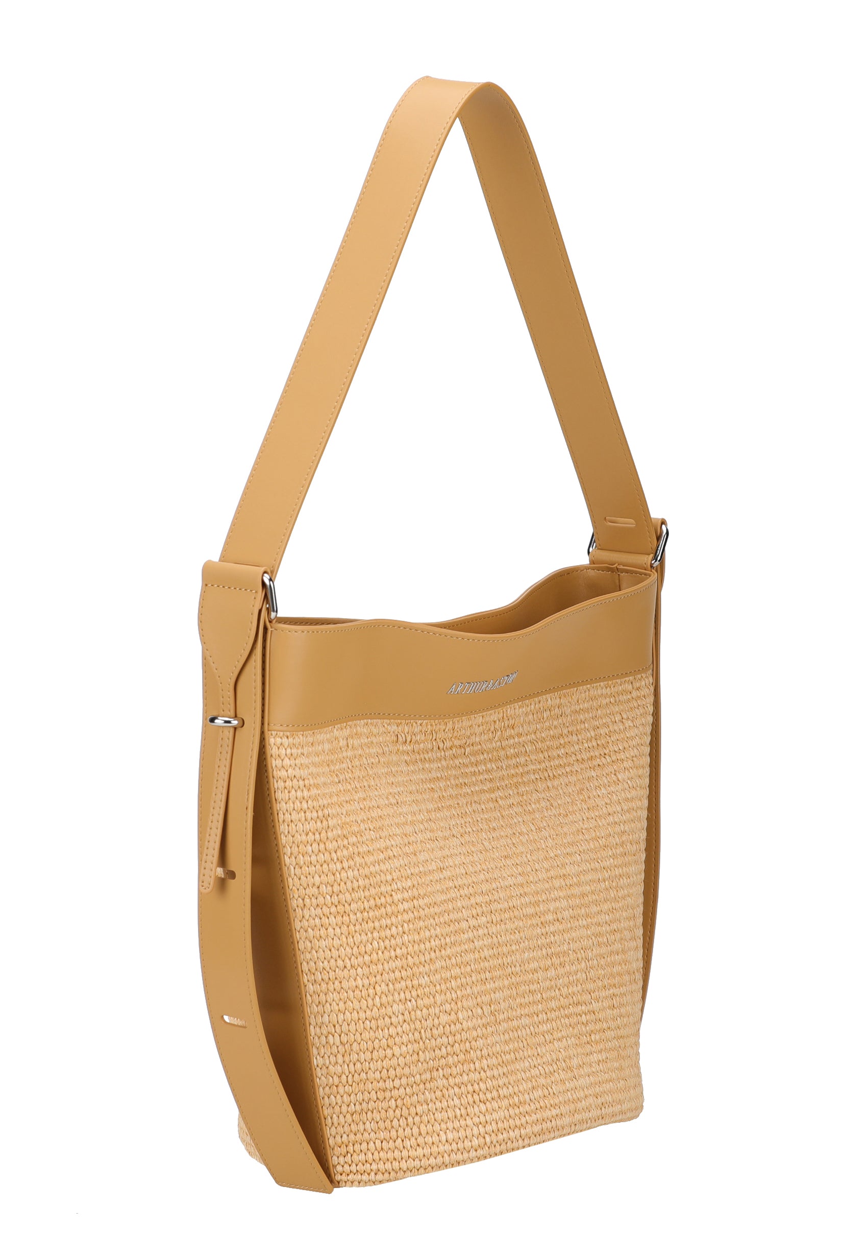 Sac seau porté épaule Agathe en Paille