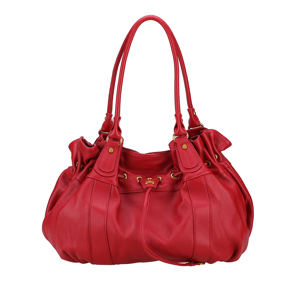 Camille XL leather shoulder bag