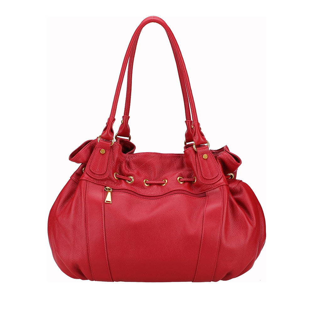 Camille XL leather shoulder bag