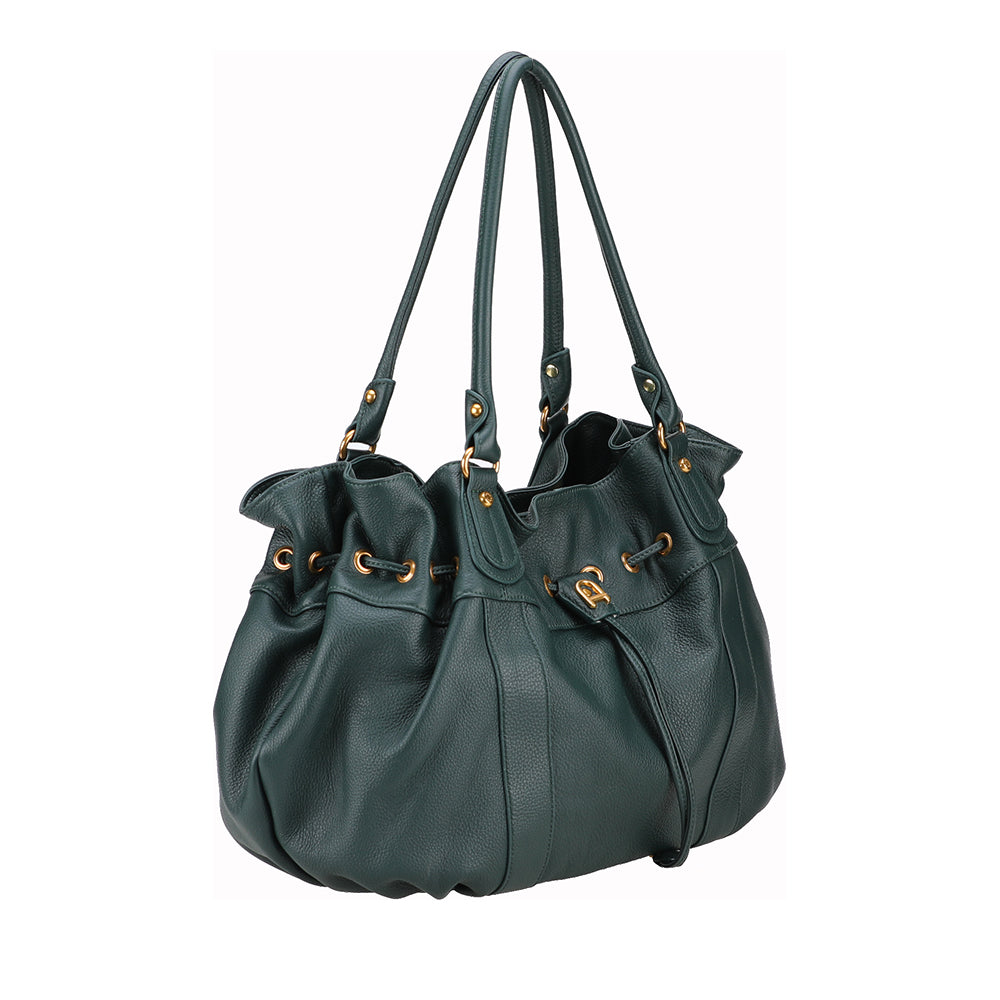 Camille XL leather shoulder bag