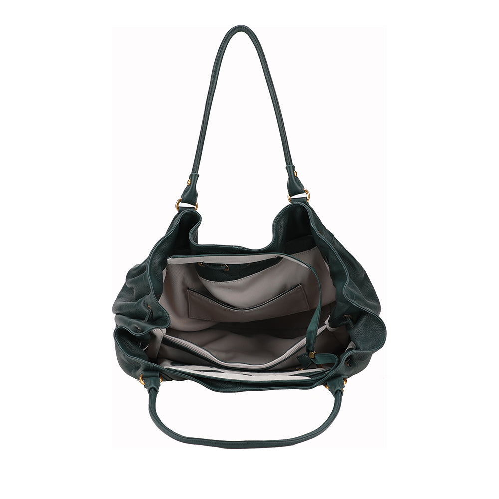 Camille XL leather shoulder bag