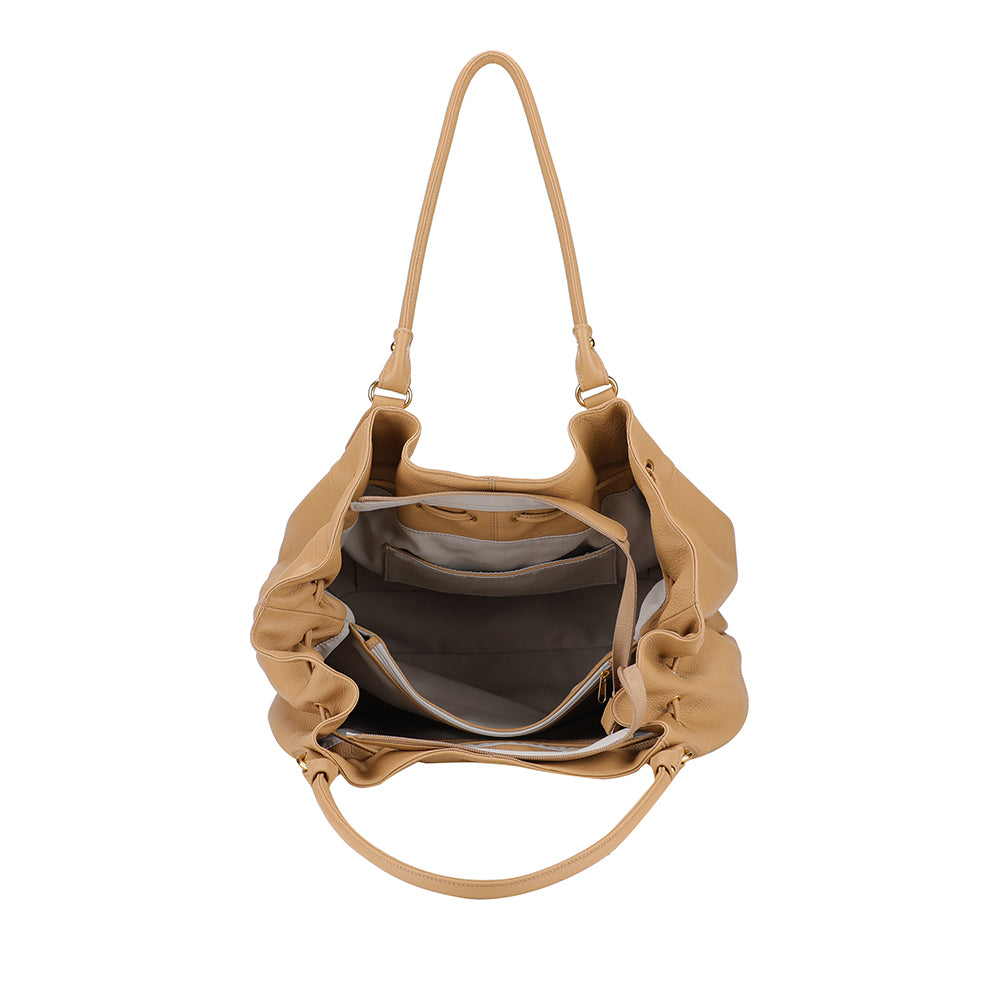 Camille XL leather shoulder bag