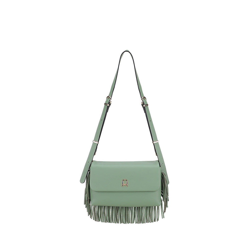 Petit Sac bandoulière Camille franges cuir