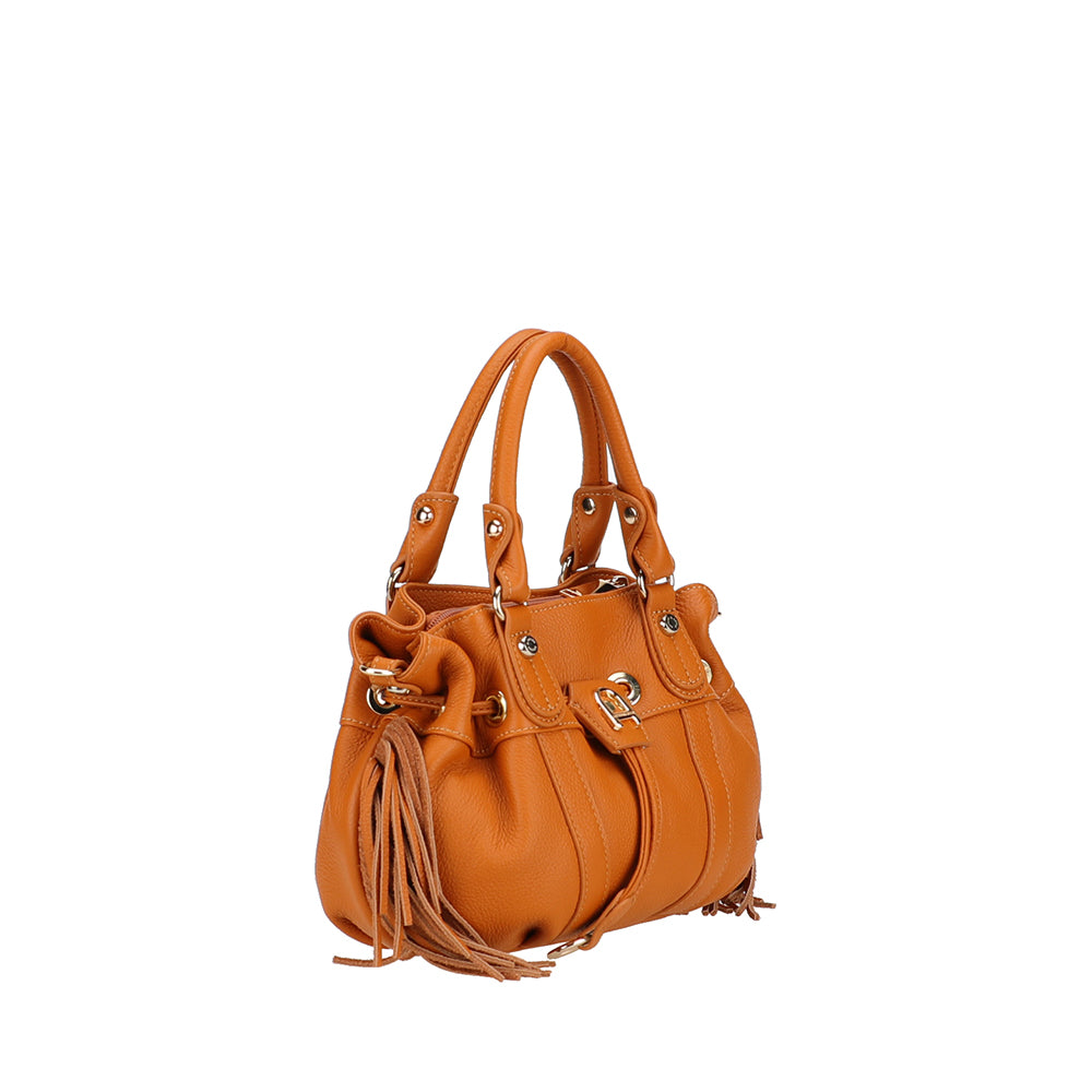 Mini sac à main S Camille franges cuir