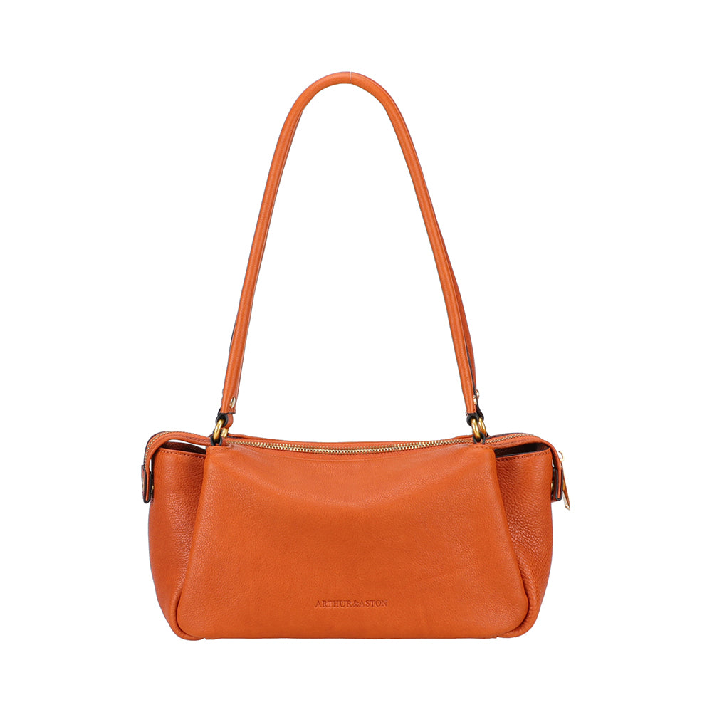 Elsa rectangular leather shoulder bag