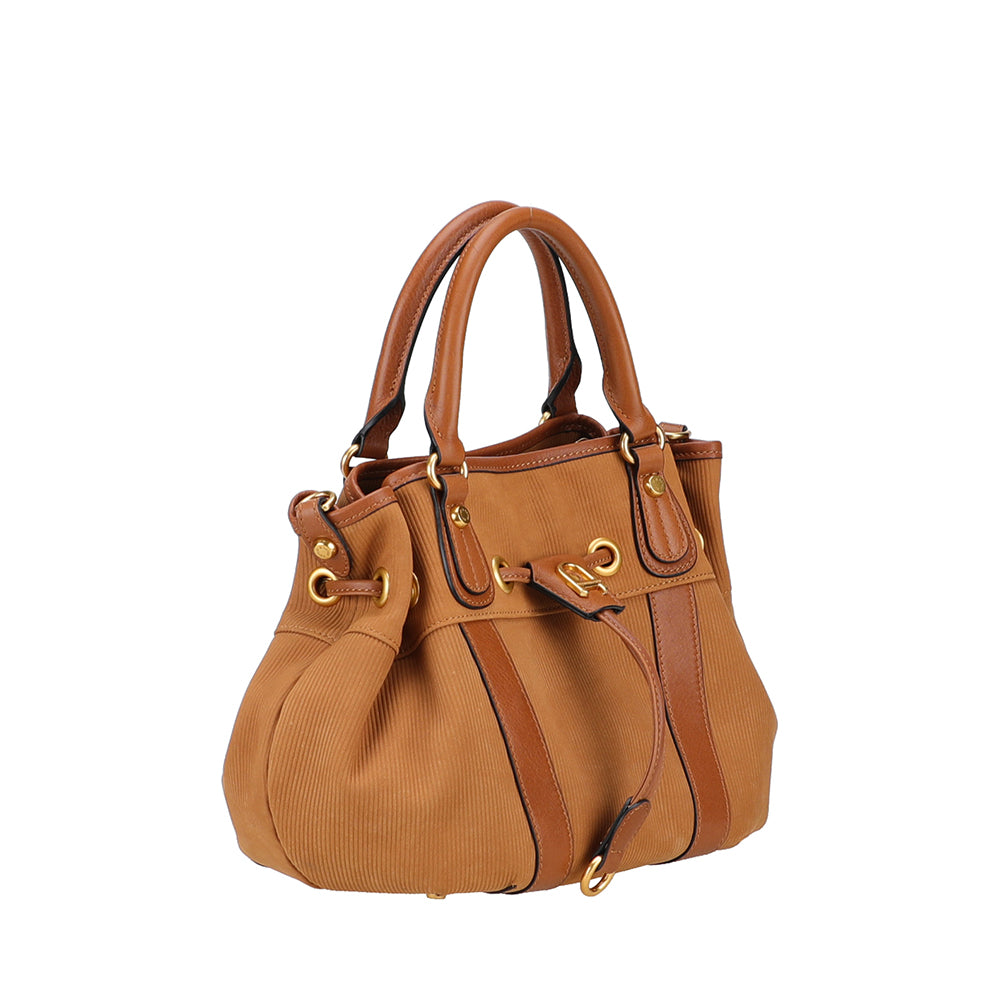 Sac à main S Adonira cuir côtelé