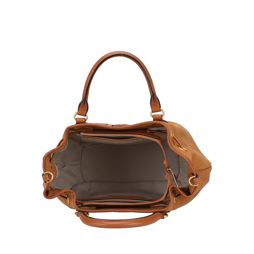 Sac à main S Adonira cuir côtelé
