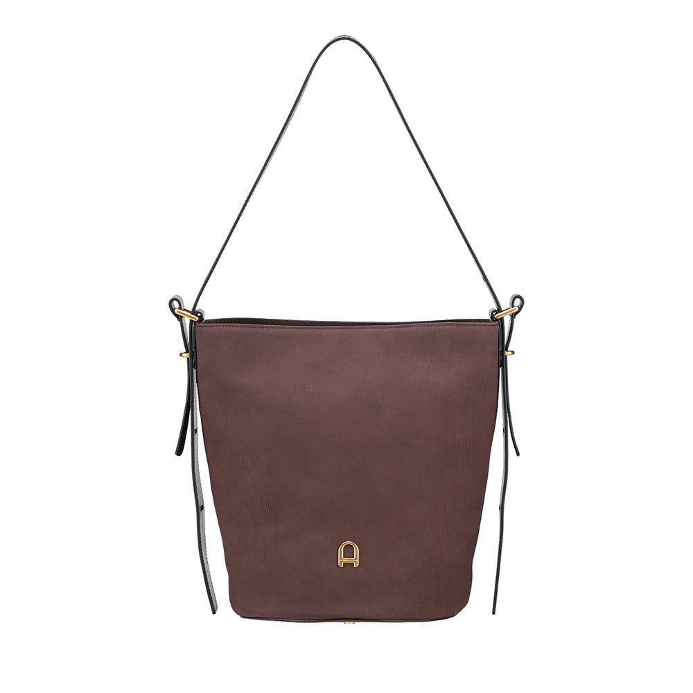 Sac épaule Adonira cuir côtelé