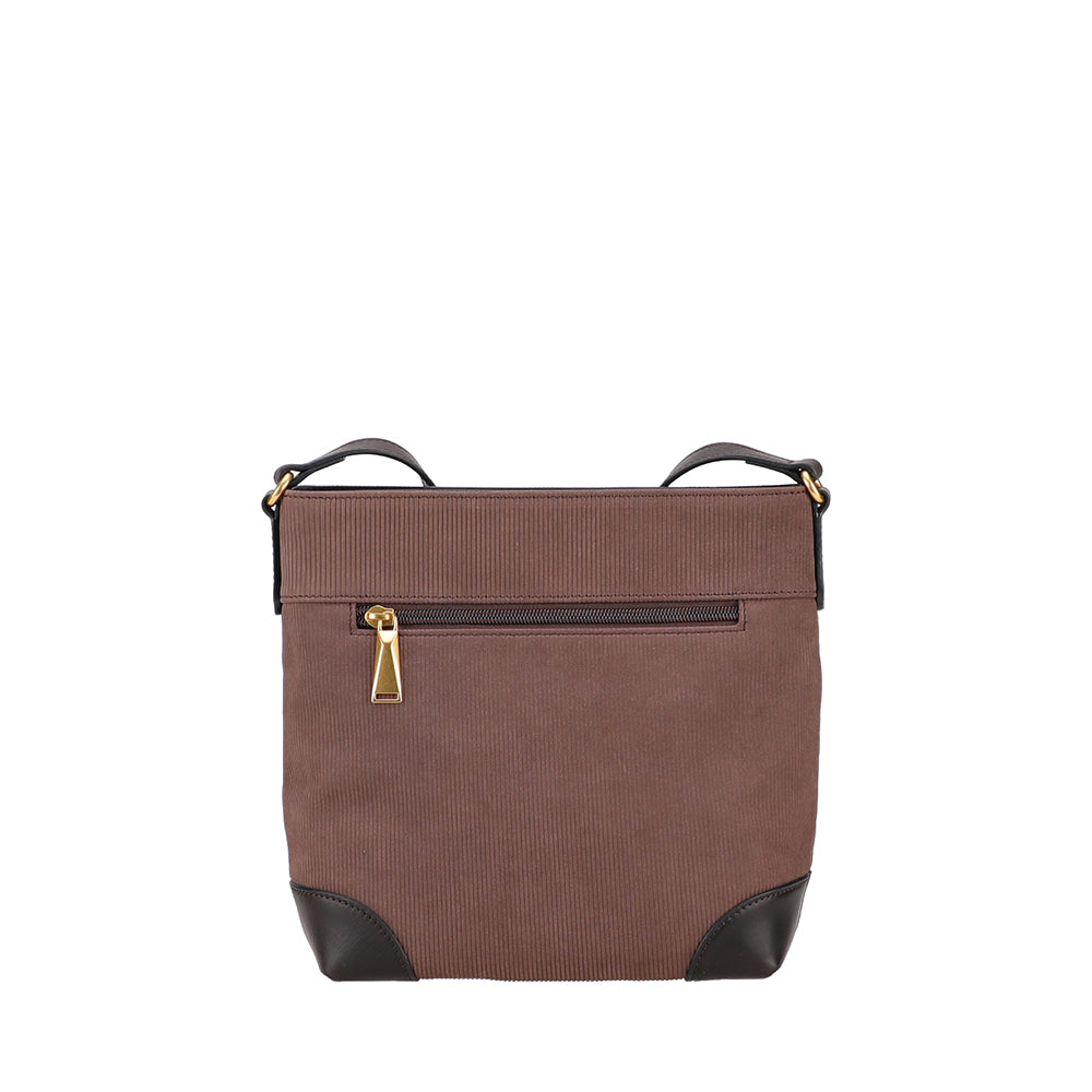 Adonira ribbed leather shoulder bag