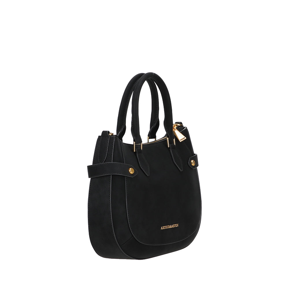 Madelena split leather handbag