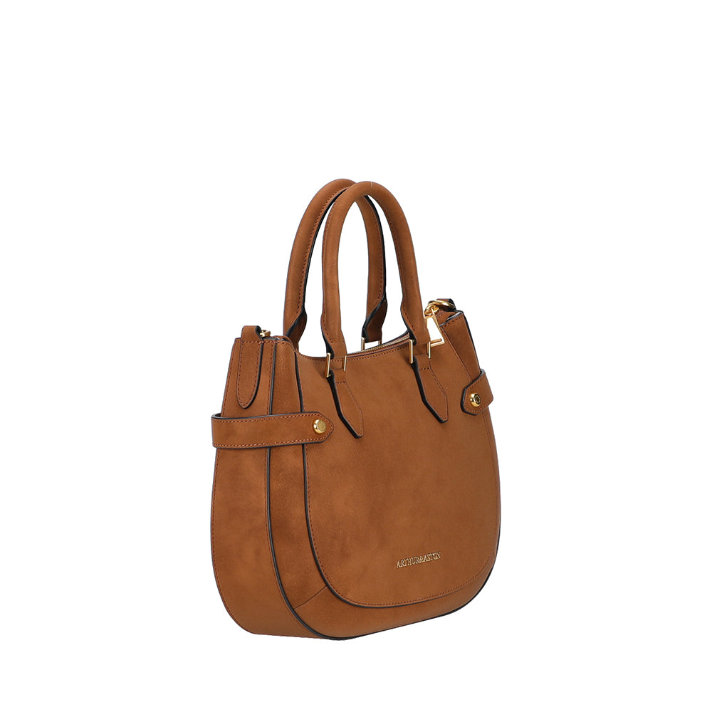 Madelena split leather handbag